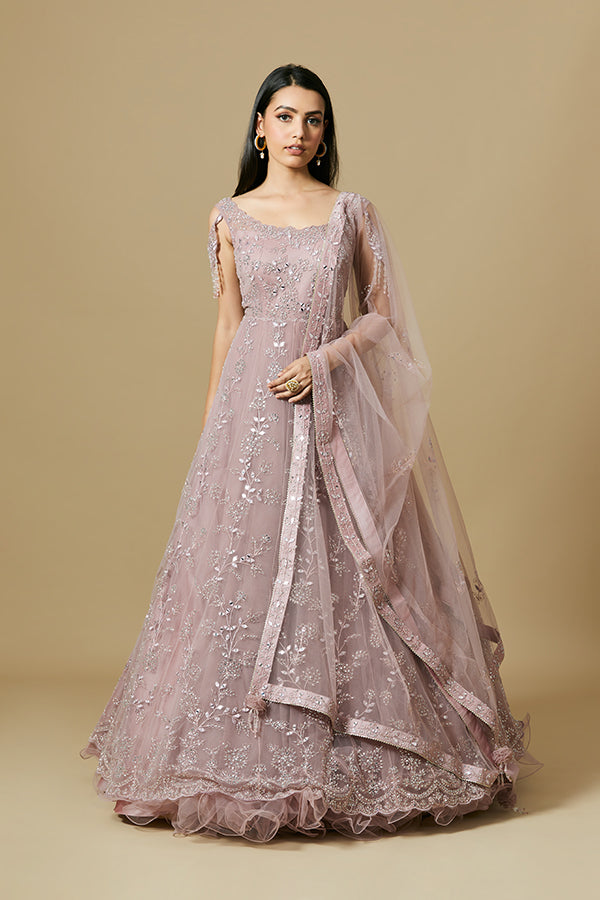 Dusty Pink Gown Shakuntlam