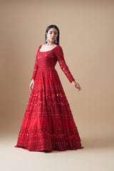 Red Cocktail Gown