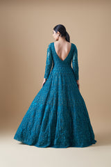 Emerald green Cocktail Gown