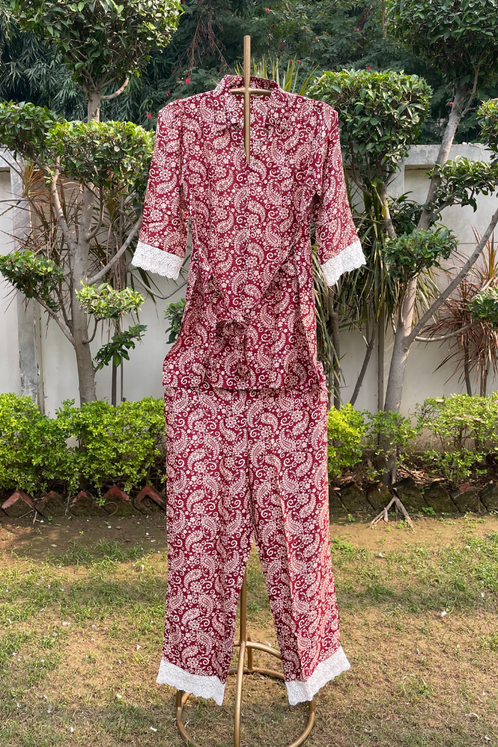 Red Paisley Co-ord Set