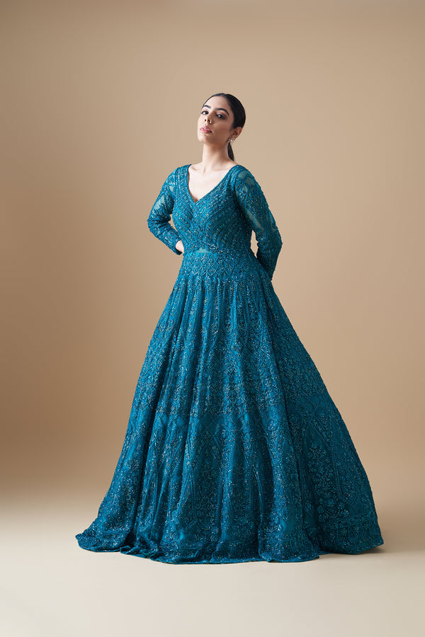 Emerald green Cocktail Gown