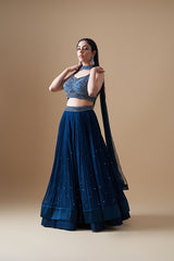 Royal Blue Lehenga